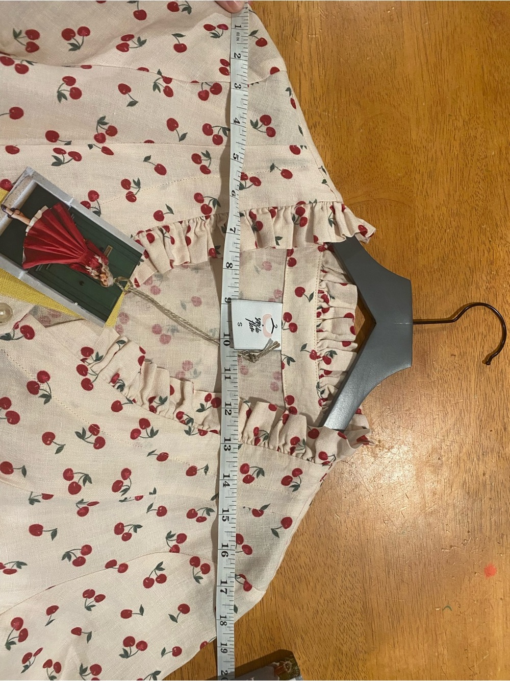 Son de Flor Ophelia Red Cherry linen - Picture 5 of 5